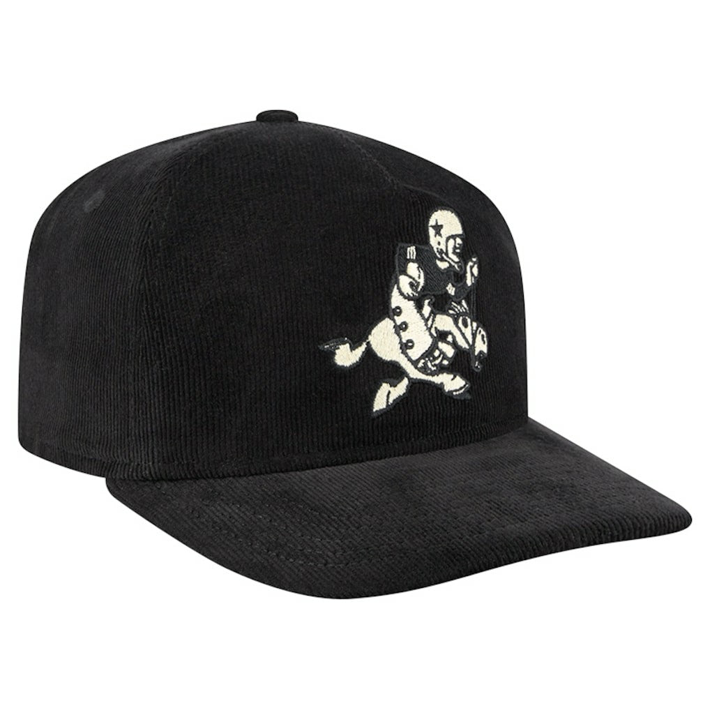 Dallas Cowboys New Era Retro Joe Nostalgic Corduroy Golfer Adjustable Hat - Black - NFL