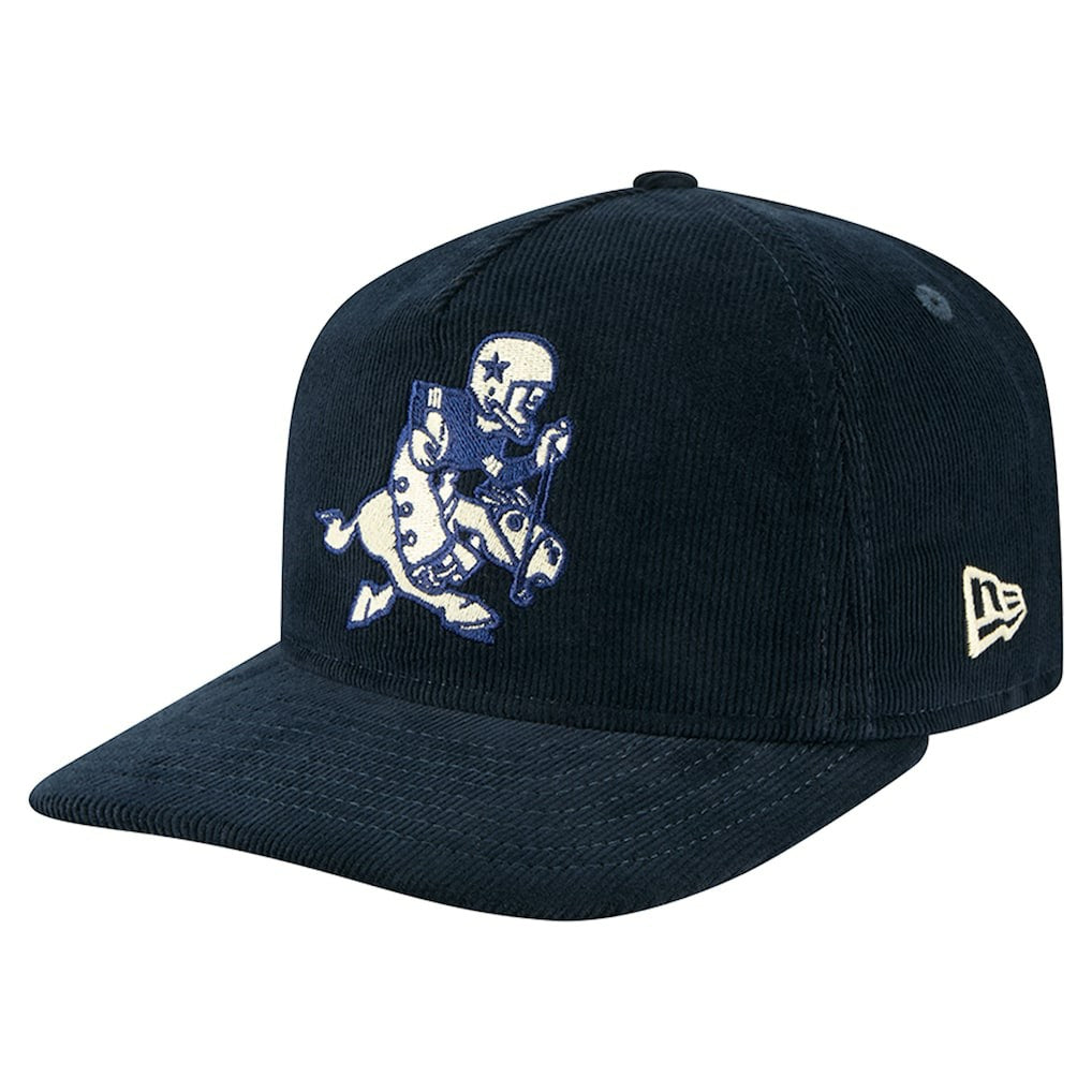Dallas Cowboys New Era Retro Joe Nostalgic Corduroy Golfer Adjustable Hat - Navy - NFL