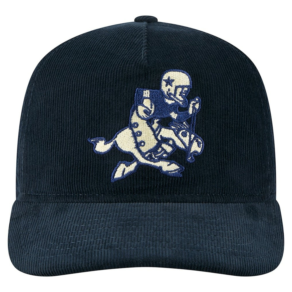 Dallas Cowboys New Era Retro Joe Nostalgic Corduroy Golfer Adjustable Hat - Navy - NFL