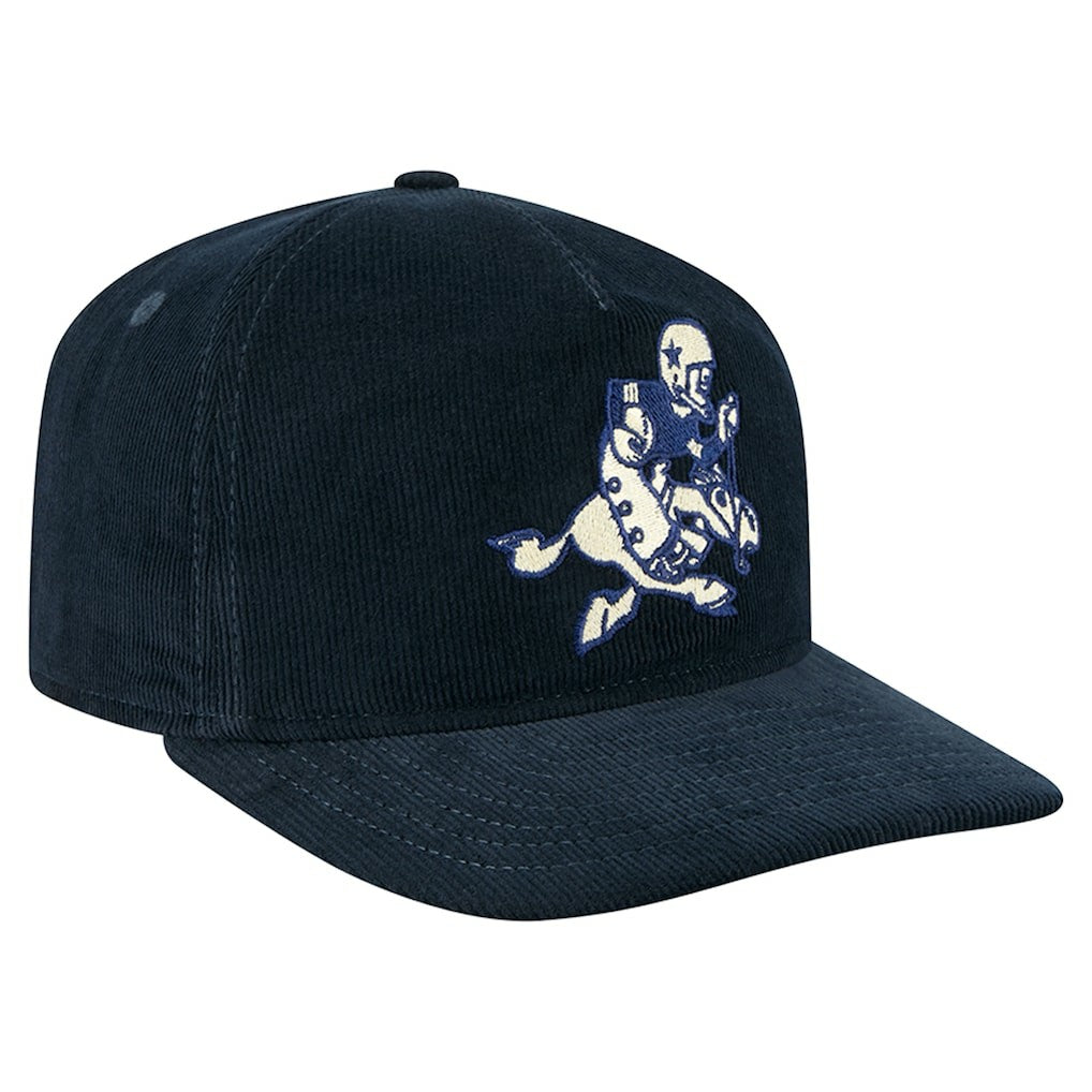 Dallas Cowboys New Era Retro Joe Nostalgic Corduroy Golfer Adjustable Hat - Navy - NFL