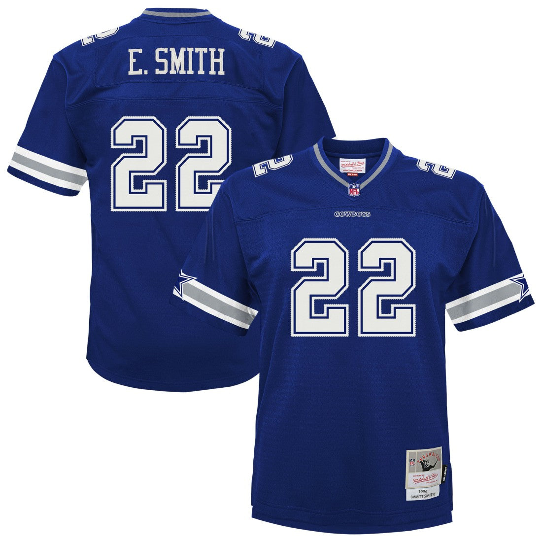 Emmitt Smith Dallas Cowboys Preschool 1996 Retired Player Legacy Jersey - Navy - Mitchell & Ness