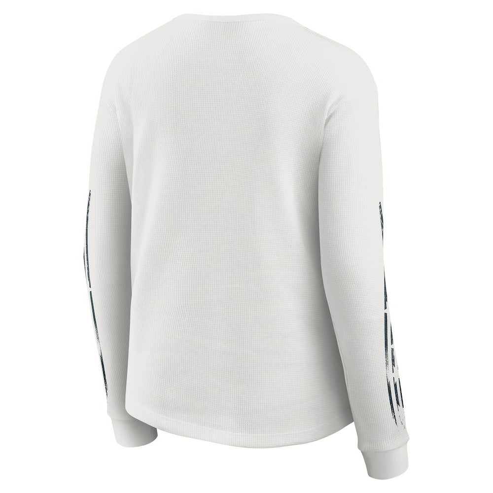 Chicago Bears WEAR by Erin Andrews Women's Graphic Waffle Long-Sleeve T-Shirt - White - NFL
