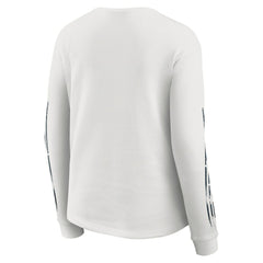 Chicago Bears WEAR by Erin Andrews Women's Graphic Waffle Long-Sleeve T-Shirt - White - NFL