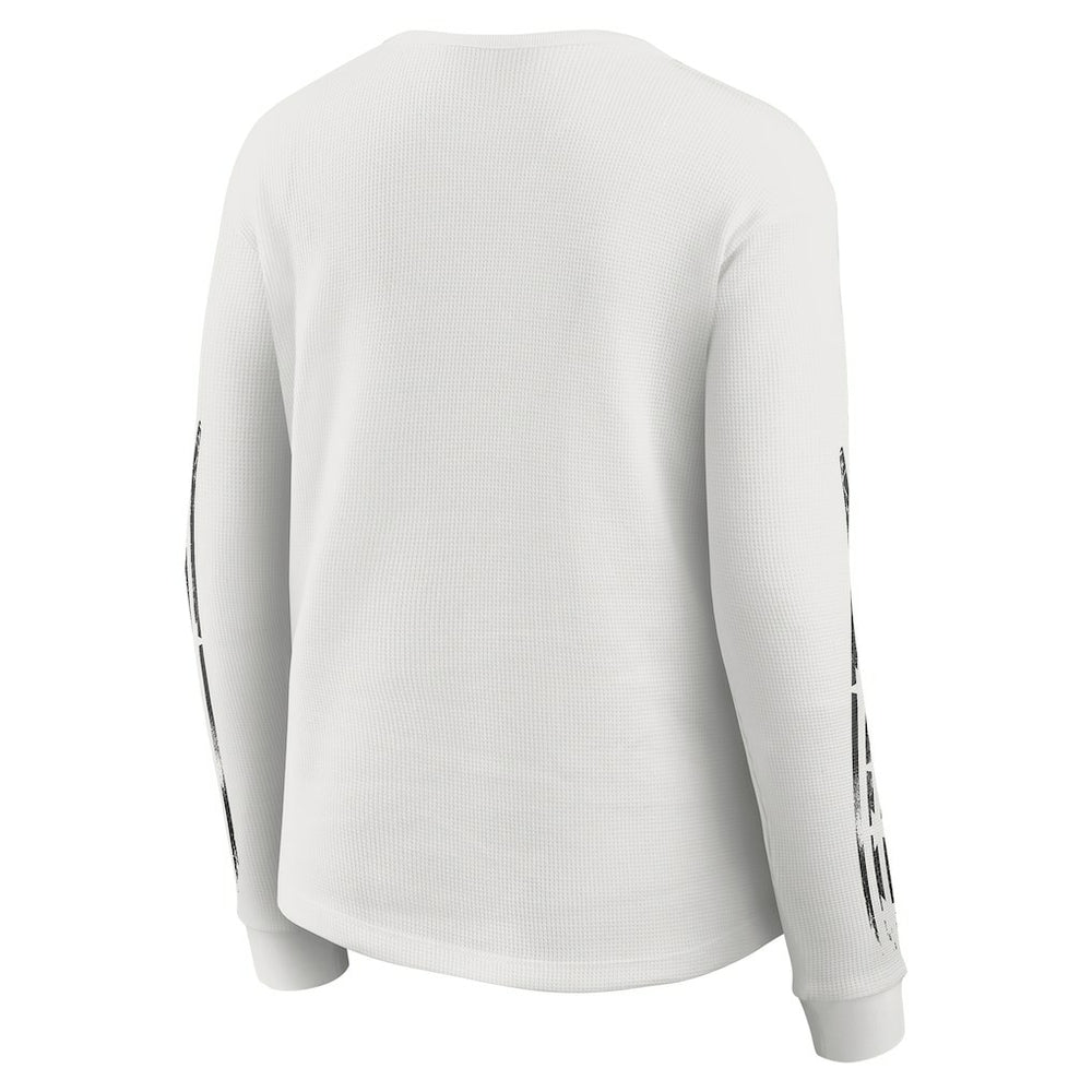Cincinnati Bengals WEAR by Erin Andrews Women's Graphic Waffle Long-Sleeve T-Shirt - White - NFL