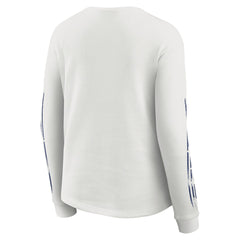 New York Giants WEAR by Erin Andrews Women's Graphic Waffle Long-Sleeve T-Shirt - White - NFL