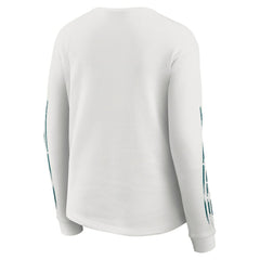 Philadelphia Eagles WEAR by Erin Andrews Women's Graphic Waffle Long-Sleeve T-Shirt - White - NFL