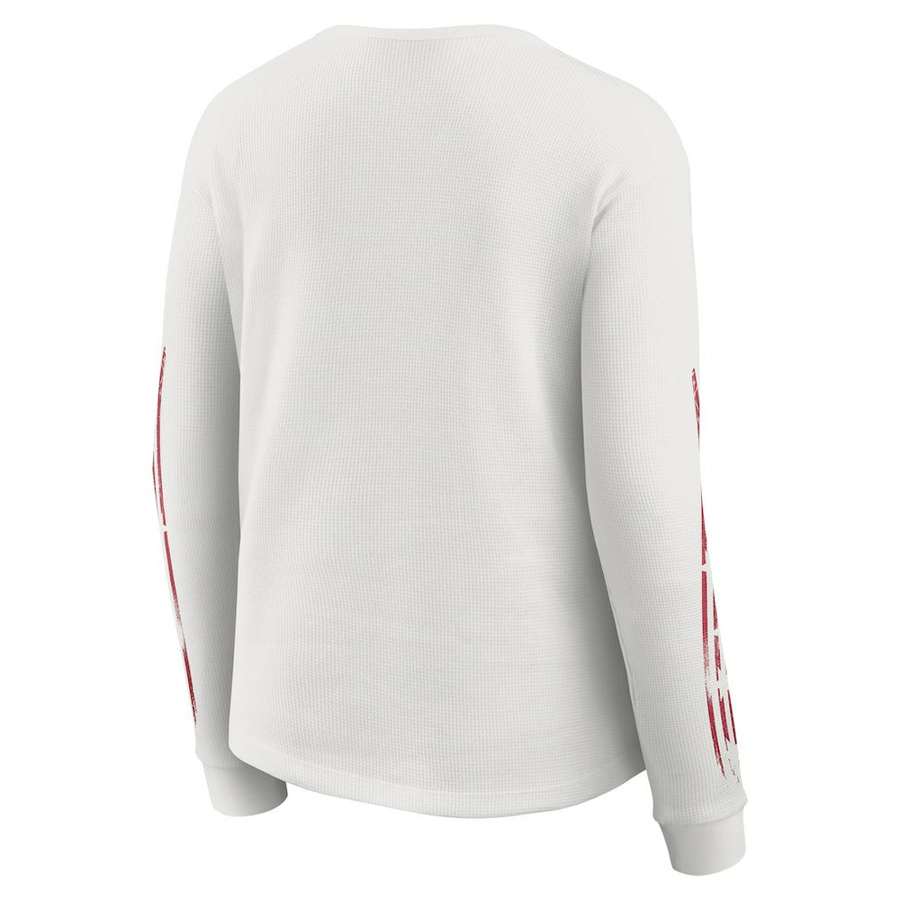 San Francisco 49ers WEAR by Erin Andrews Women's Graphic Waffle Long-Sleeve T-Shirt - White - NFL