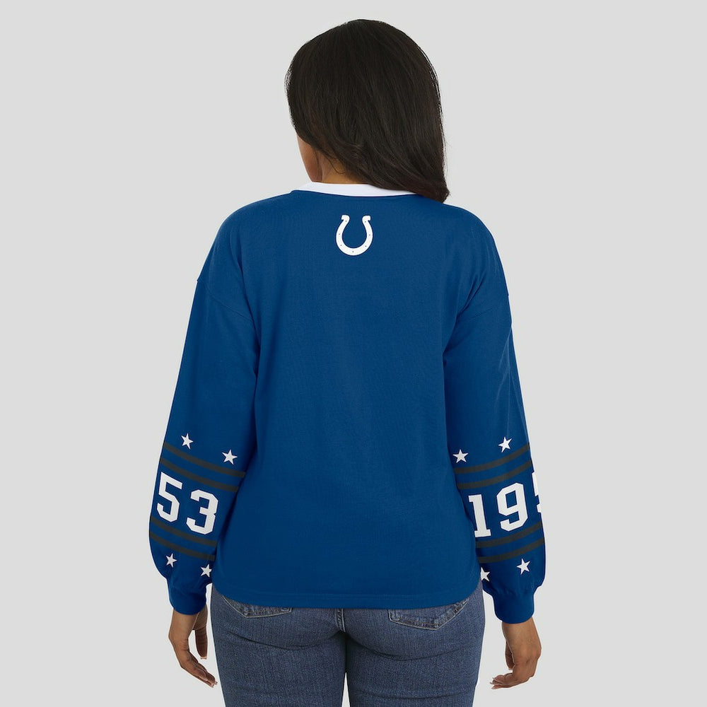 Indianapolis Colts WEAR by Erin Andrews Women's Sport Long-Sleeve T-Shirt - Royal - NFL