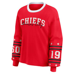 Kansas City Chiefs WEAR by Erin Andrews Women's Sport Long-Sleeve T-Shirt - Red - NFL
