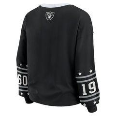 Las Vegas Raiders WEAR by Erin Andrews Women's Sport Long-Sleeve T-Shirt - Black - NFL