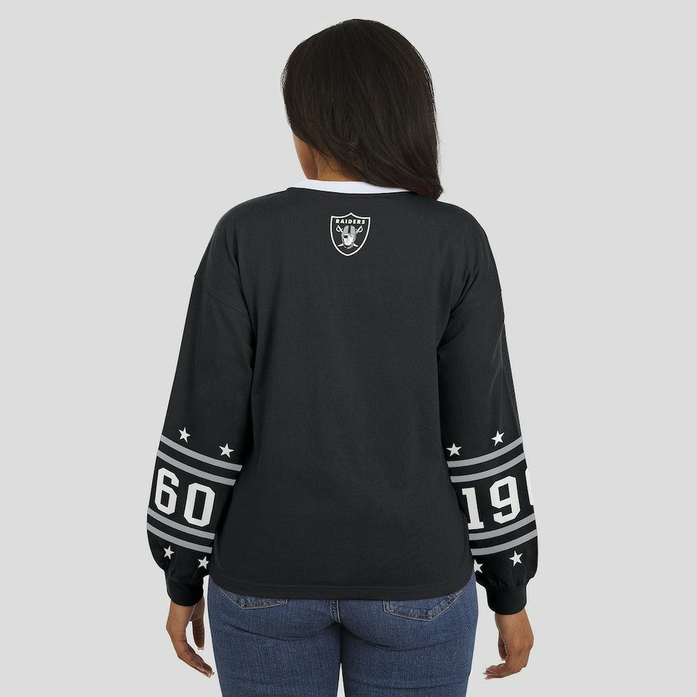 Las Vegas Raiders WEAR by Erin Andrews Women's Sport Long-Sleeve T-Shirt - Black - NFL