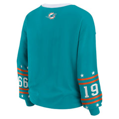 Miami Dolphins WEAR by Erin Andrews Women's Sport Long-Sleeve T-Shirt - Aqua - NFL