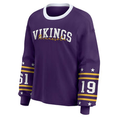 Minnesota Vikings WEAR by Erin Andrews Women's Sport Long-Sleeve T-Shirt - Purple - NFL