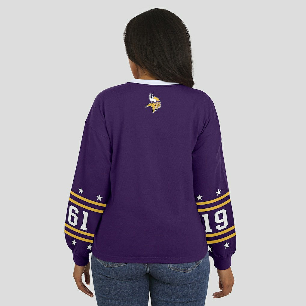 Minnesota Vikings WEAR by Erin Andrews Women's Sport Long-Sleeve T-Shirt - Purple - NFL