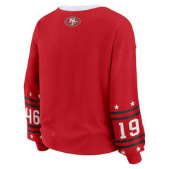 San Francisco 49ers WEAR by Erin Andrews Women's Sport Long-Sleeve T-Shirt - Scarlet - NFL