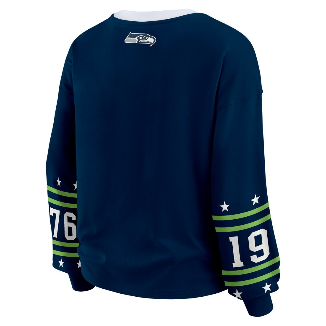 Seattle Seahawks WEAR by Erin Andrews Women's Sport Long-Sleeve T-Shirt - College Navy - NFL