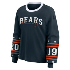 Chicago Bears WEAR by Erin Andrews Women's Sport Long-Sleeve T-Shirt - Navy - NFL