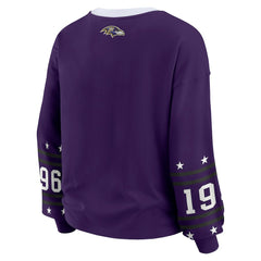 Baltimore Ravens WEAR by Erin Andrews Women's Sport Long-Sleeve T-Shirt - Purple - NFL