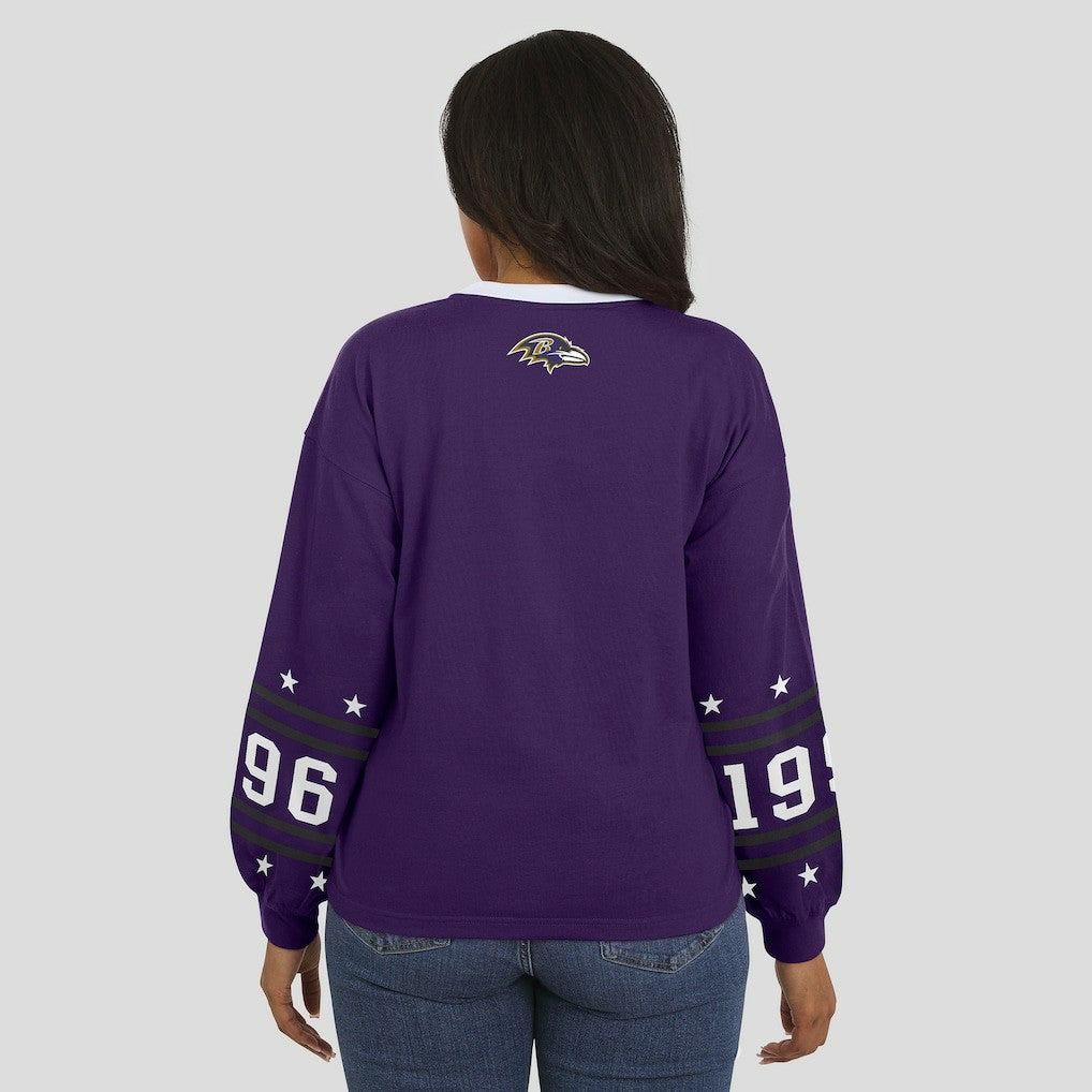 Baltimore Ravens WEAR by Erin Andrews Women's Sport Long-Sleeve T-Shirt - Purple - NFL