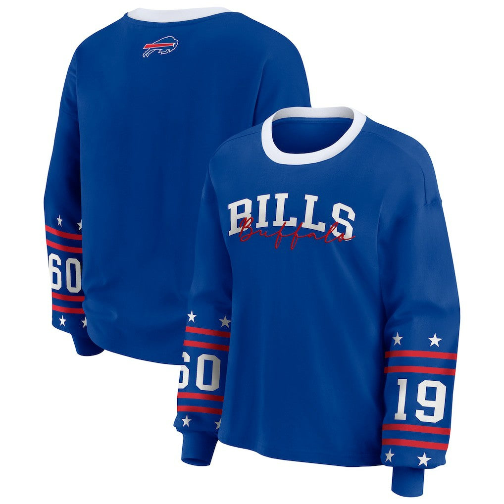 Buffalo Bills WEAR by Erin Andrews Women's Sport Long-Sleeve T-Shirt - Royal - NFL