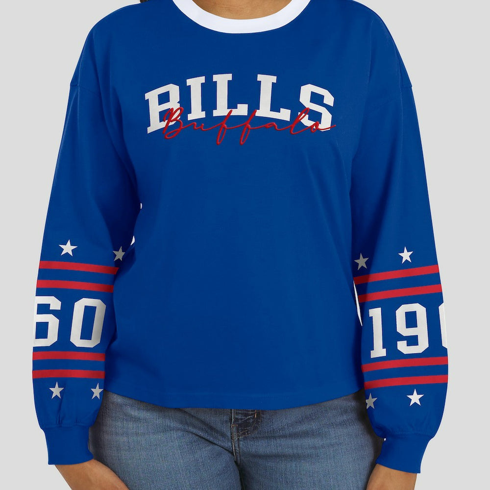 Buffalo Bills WEAR by Erin Andrews Women's Sport Long-Sleeve T-Shirt - Royal - NFL