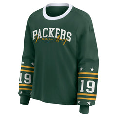Green Bay Packers WEAR by Erin Andrews Women's Plus Size Sport Long-Sleeve T-Shirt - Green - NFL