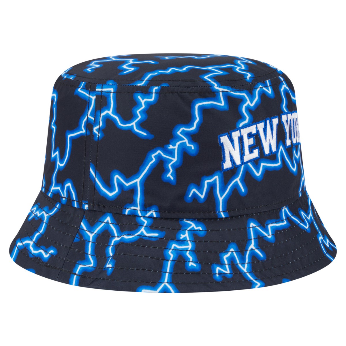 New Era New York Knicks Summer Sun and Storm Reversible Bucket Hat Black/Light Blue