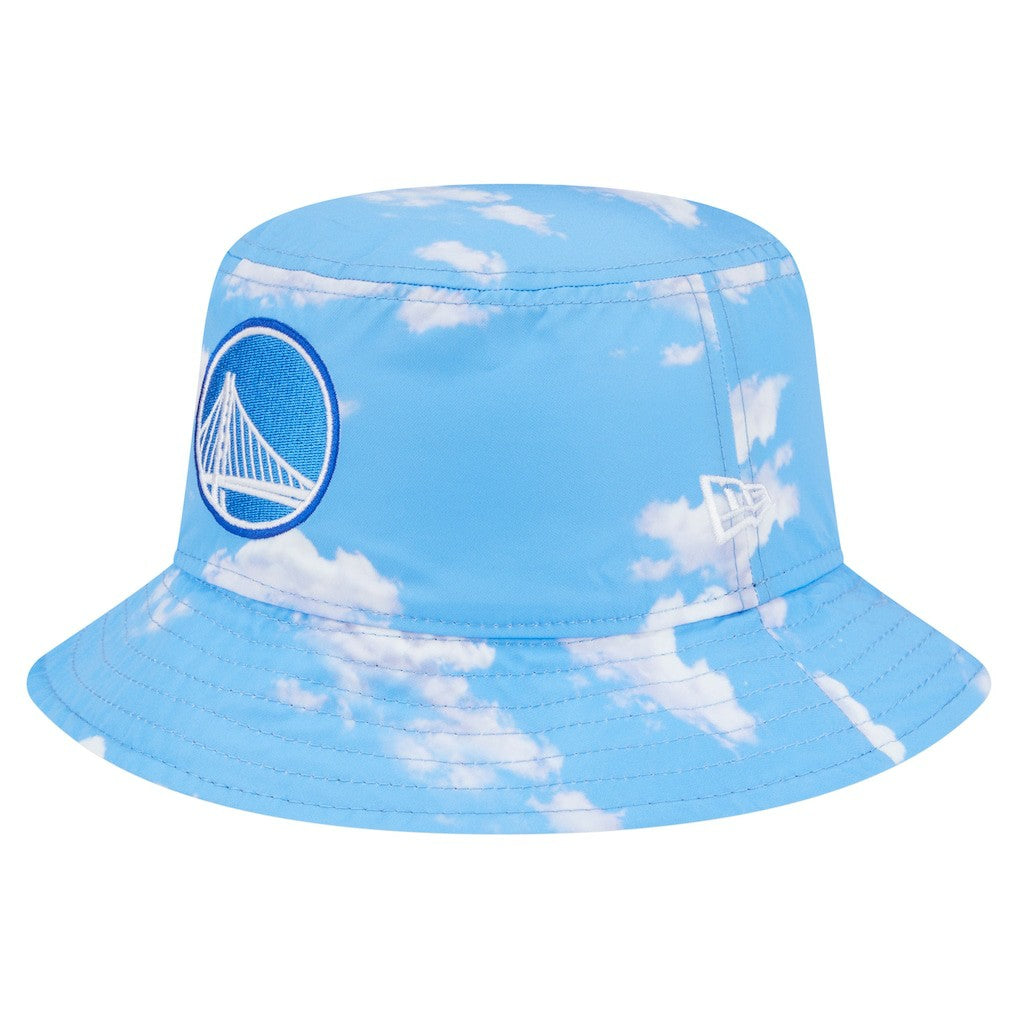 New Era Golden State Warriors Summer Sun and Storm Reversible Bucket Hat Black/Light Blue