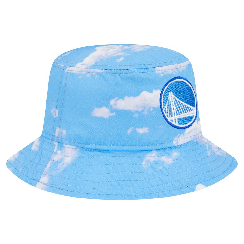 New Era Golden State Warriors Summer Sun and Storm Reversible Bucket Hat Black/Light Blue