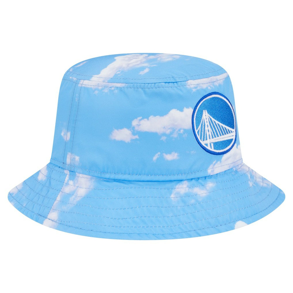 New Era Golden State Warriors Summer Sun and Storm Reversible Bucket Hat Black/Light Blue