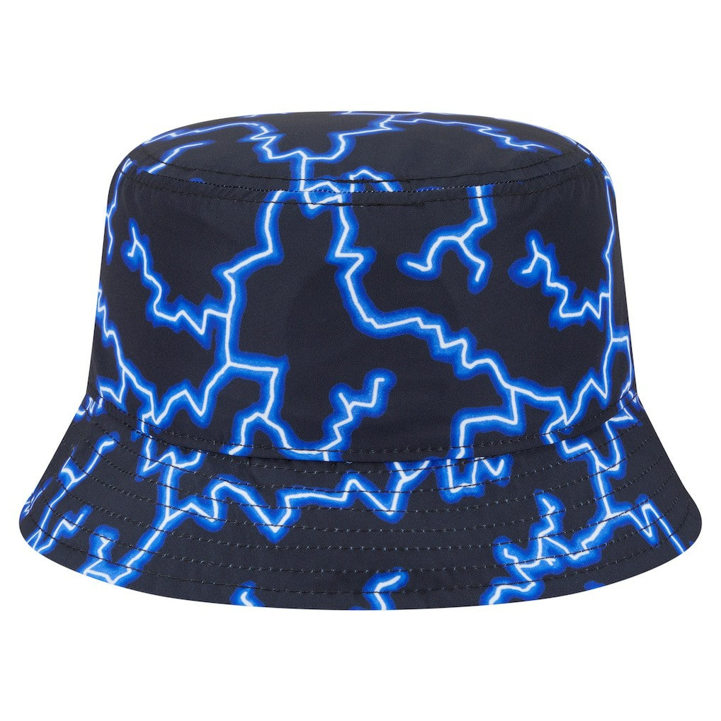 New Era Golden State Warriors Summer Sun and Storm Reversible Bucket Hat Black/Light Blue