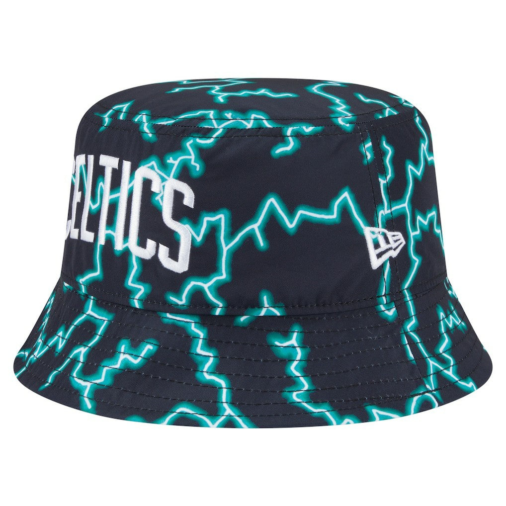 New Era Boston Celtics Summer Sun and Storm Reversible Bucket Hat Black/Light Blue