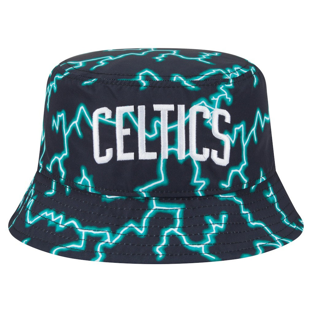 New Era Boston Celtics Summer Sun and Storm Reversible Bucket Hat Black/Light Blue