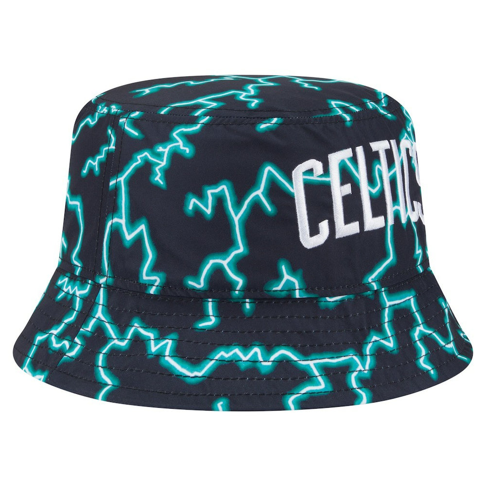 New Era Boston Celtics Summer Sun and Storm Reversible Bucket Hat Black/Light Blue