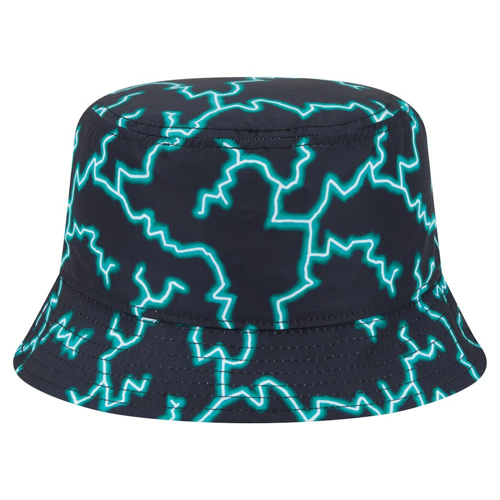 New Era Boston Celtics Summer Sun and Storm Reversible Bucket Hat Black/Light Blue