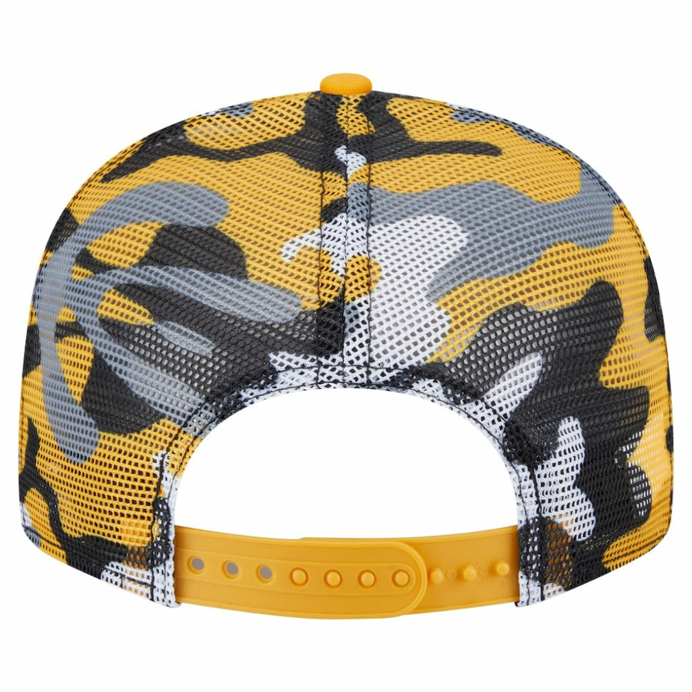 Boston Bruins New Era Camo Meshback 9FIFTY Snapback Hat - Black/Gold | New Era sale