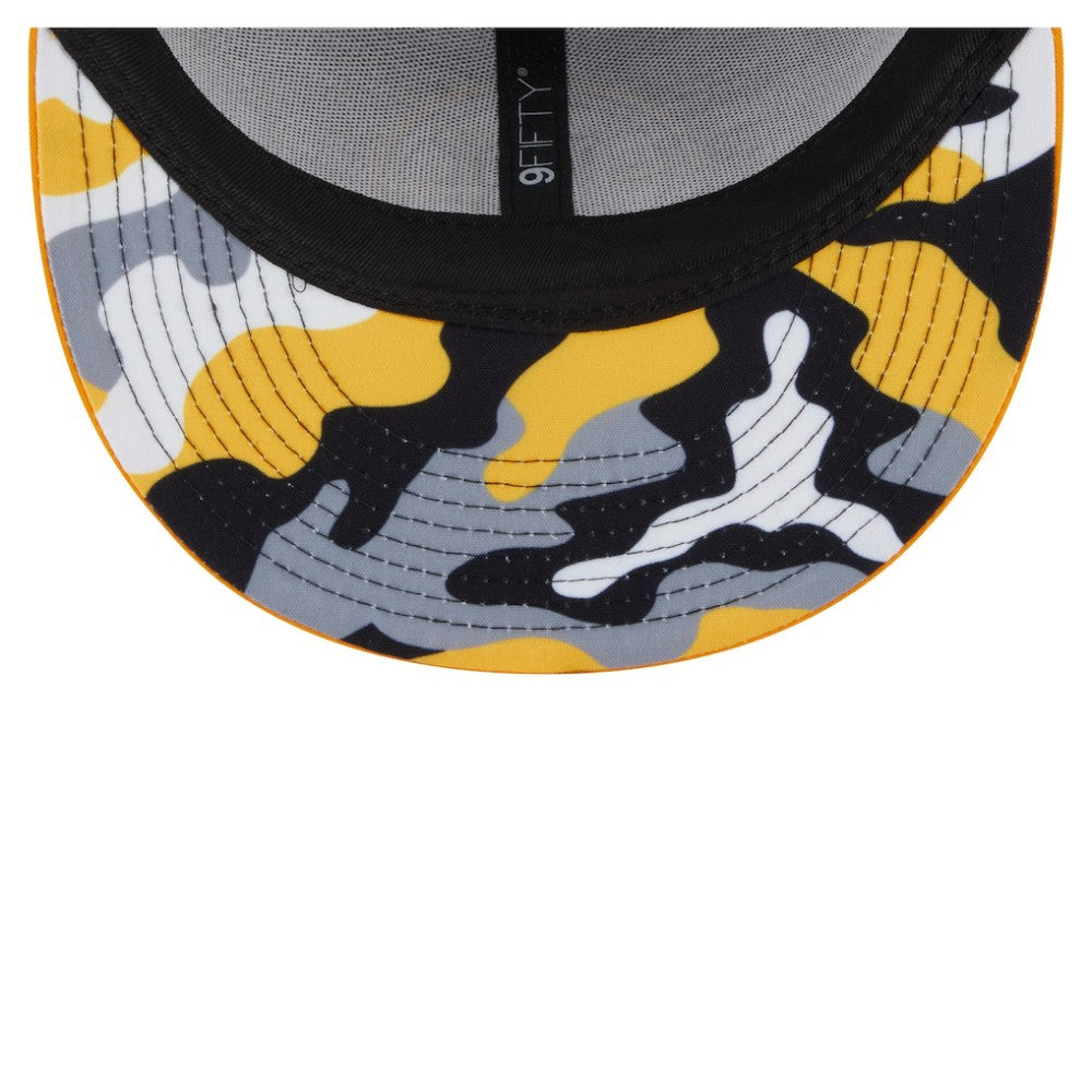 Boston Bruins New Era Camo Meshback 9FIFTY Snapback Hat - Black/Gold | New Era sale