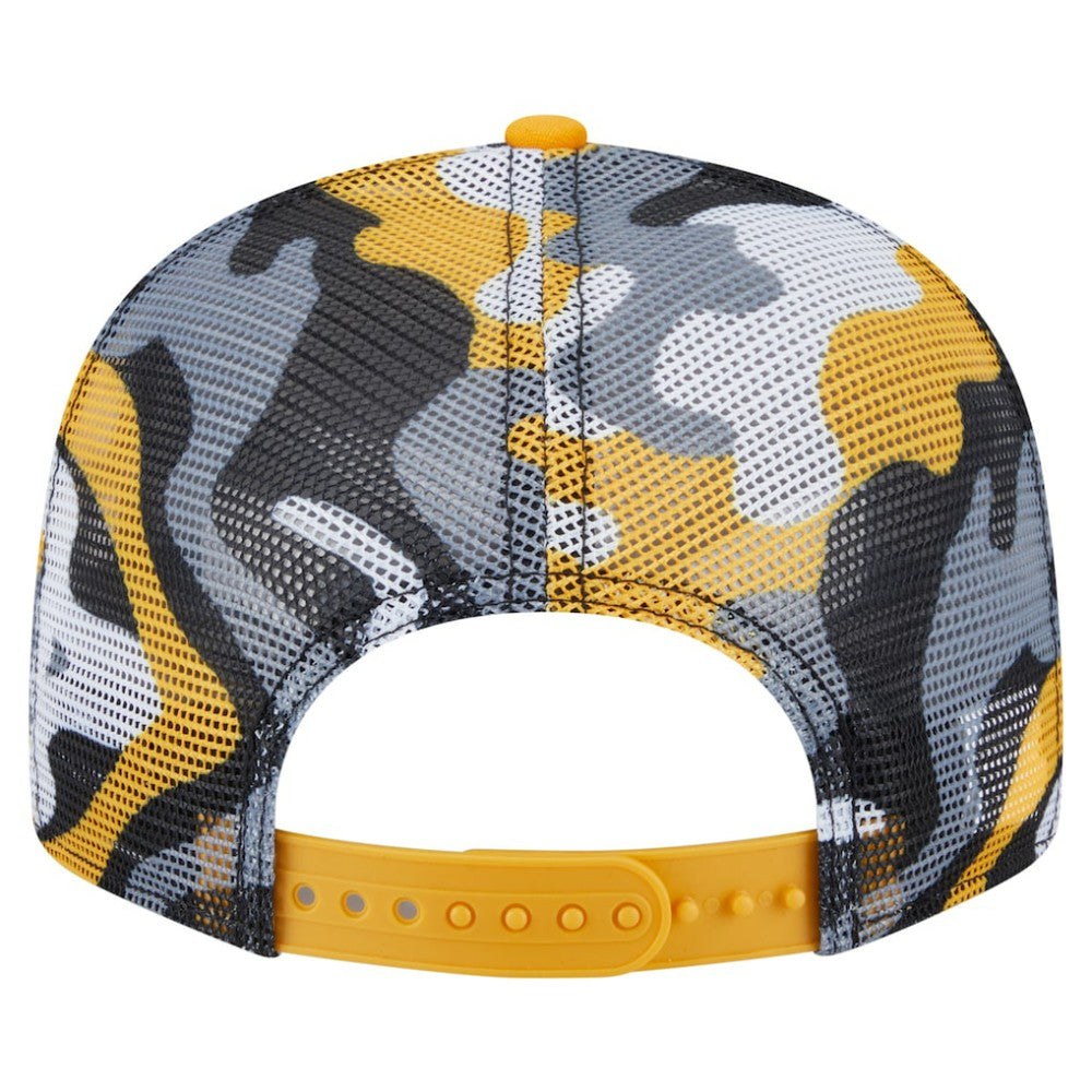 Pittsburgh Penguins New Era Camo Meshback 9FIFTY Snapback Hat - Black/Gold | New Era sale