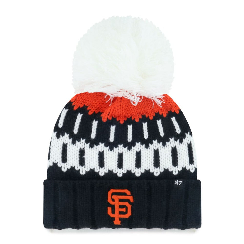 San Francisco Giants '47 Women's Felicity Cuffed Knit Hat with Pom Discount