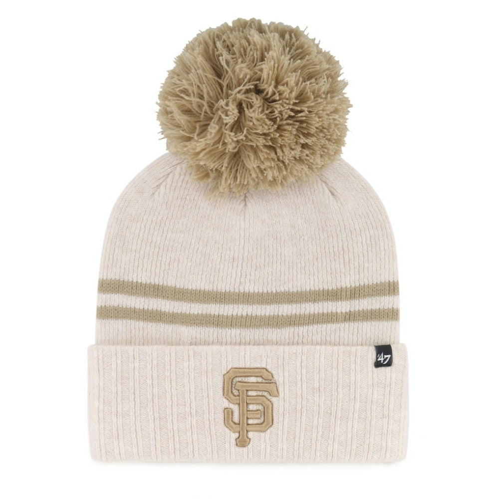 San Francisco Giants '47 Women's Latte Cuffed Knit Hat with Pom Near Me