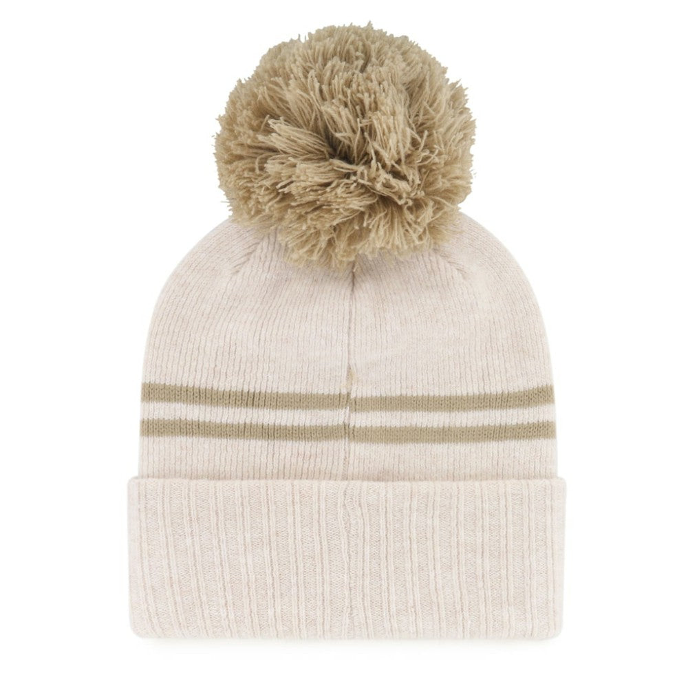 Atlanta Braves '47 Women's Latte Cuffed Knit Hat with Pom Discount