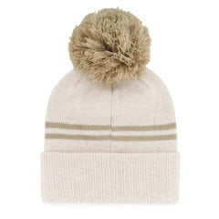 Atlanta Braves '47 Women's Latte Cuffed Knit Hat with Pom Discount