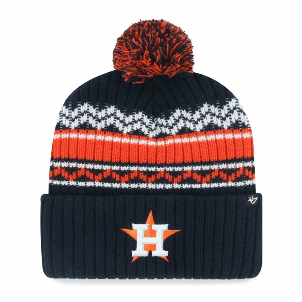 Houston Astros '47 Youth Polar Vortex Cuffed Knit Hat with Pom for sale