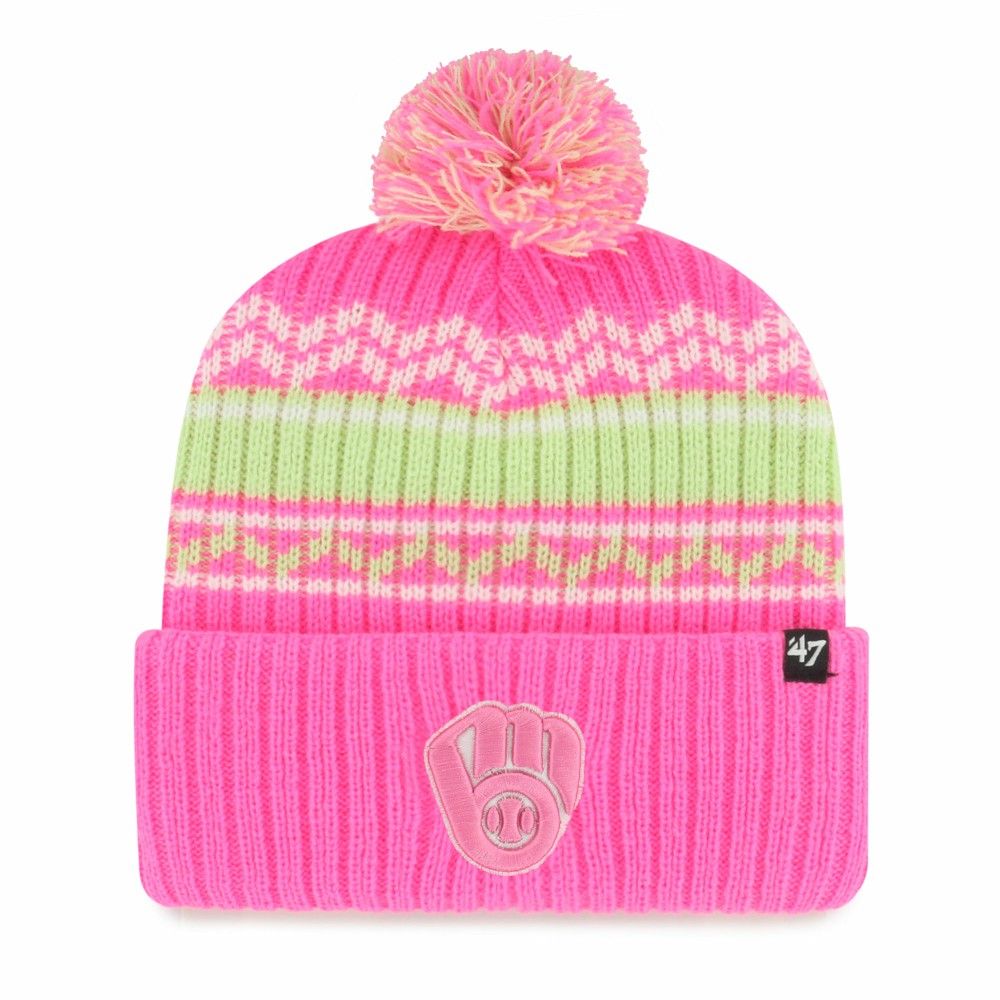 Milwaukee Brewers '47 Youth Polar Vortex Cuffed Knit Hat with Pom Outlet