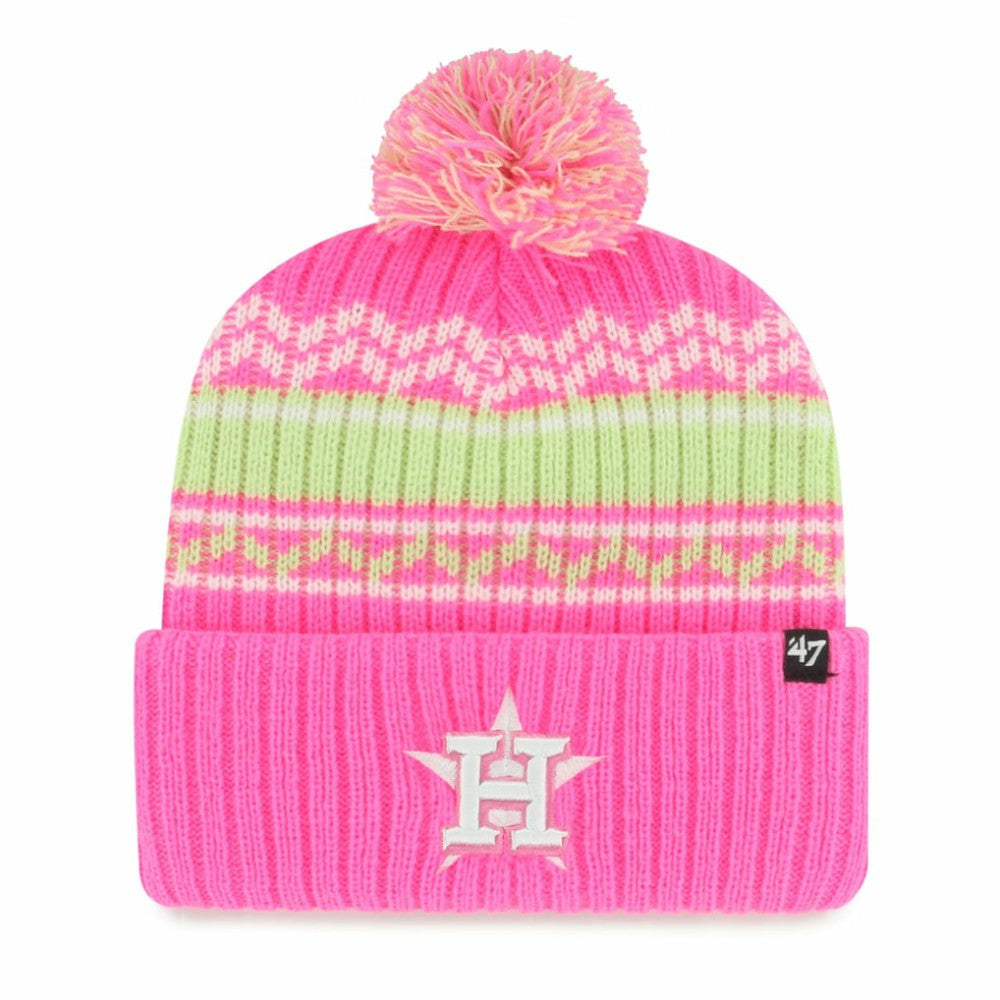 Houston Astros '47 Youth Polar Vortex Cuffed Knit Hat with Pom Online