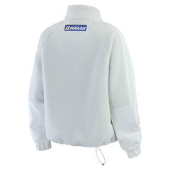 Los Angeles Rams WEAR by Erin Andrews Women's Polar Fleece Half-Zip Jacket - White - NFL