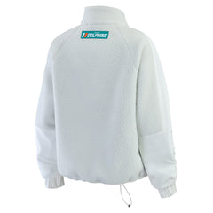 Miami Dolphins WEAR by Erin Andrews Women's Polar Fleece Half-Zip Jacket - White - NFL