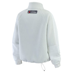 Houston Texans WEAR by Erin Andrews Women's Polar Fleece Half-Zip Jacket - White - NFL