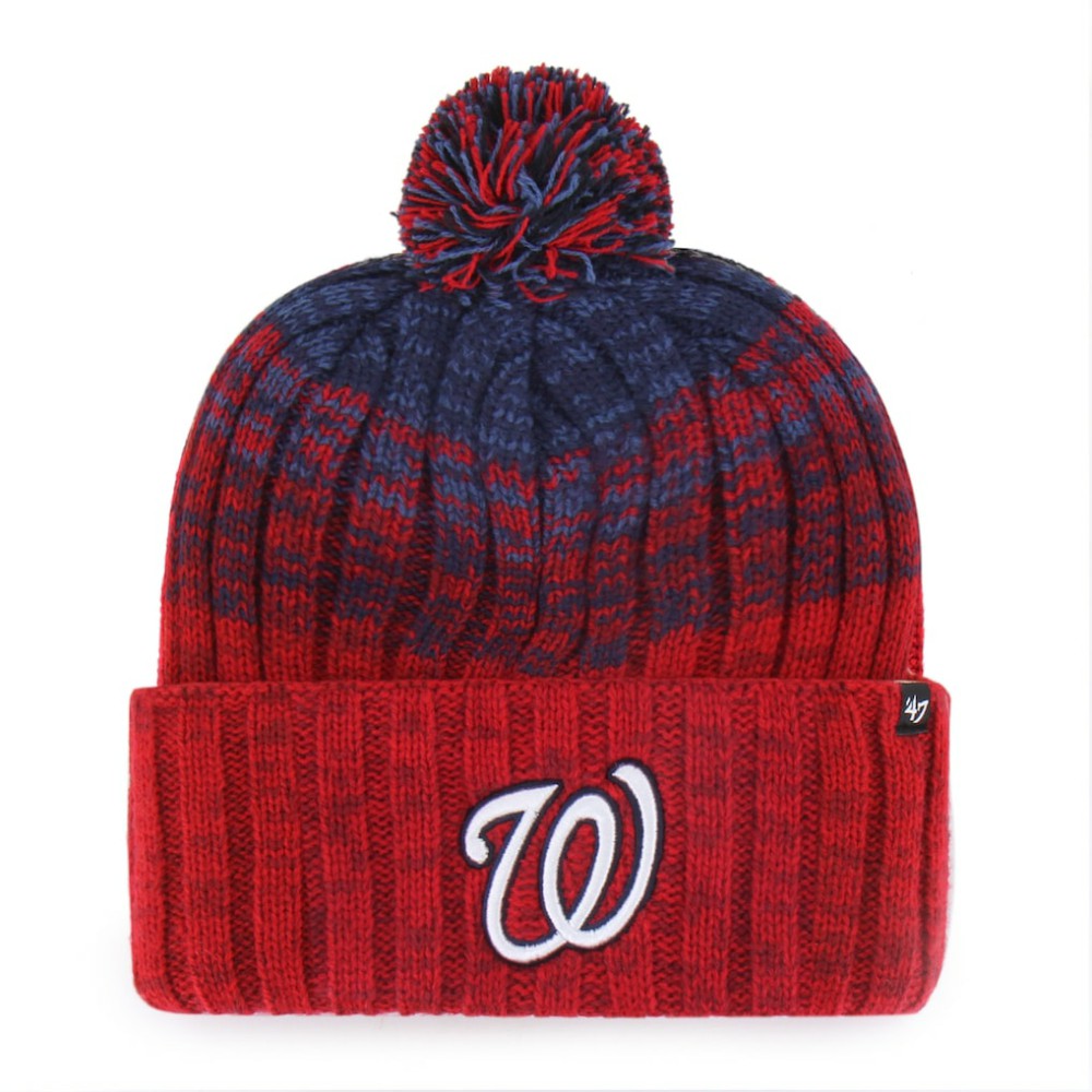 Washington Nationals '47 Cascade Cuffed Knit Hat with Pom Online