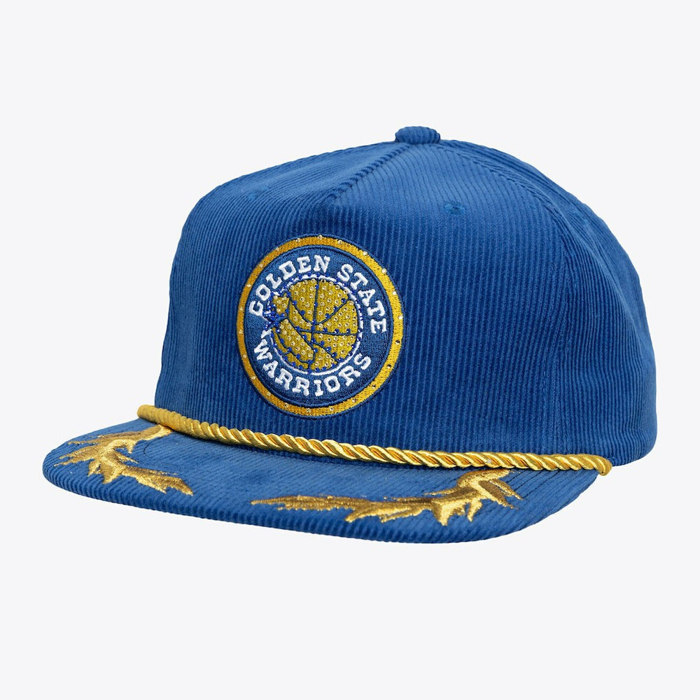 Mitchell & Ness Golden State Warriors x DANNIJO Women's Deadstock Cord Snapback Hat Royal